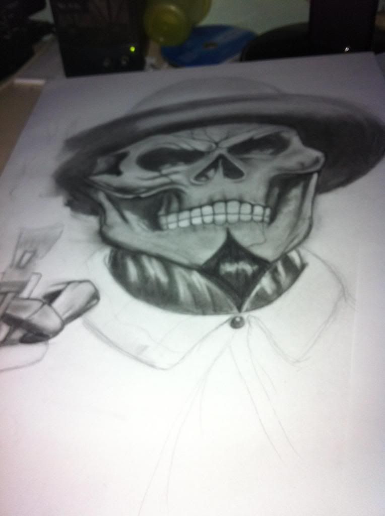 Dibujo a lapiz calavera paso a paso | Mucha Informacion |