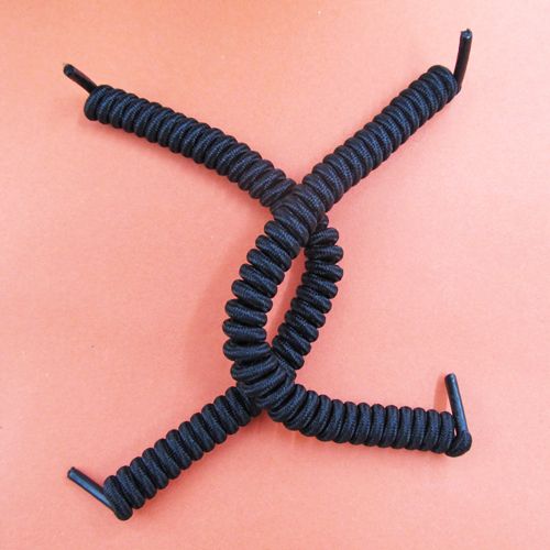 1 Pair Coil Shoelaces Elastic Curly Nylon Tie Shoes Sports Lace Unisex