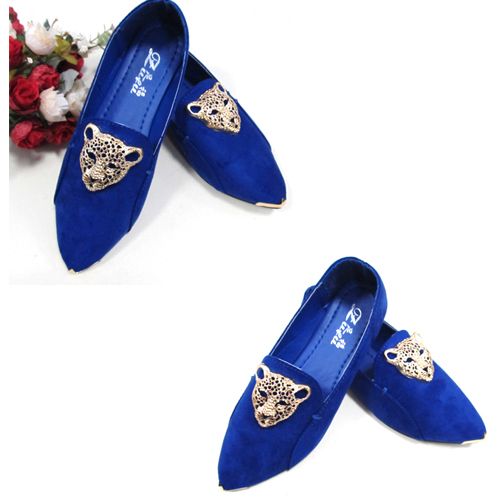 Women Lady Cat Face Ballet Flat Soft Suede Slipon Pumps Loafer Low