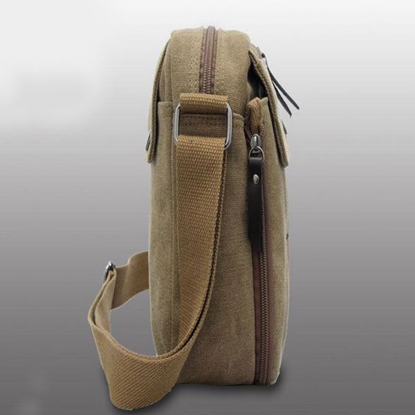 men's retro canvas travel shoulder bags