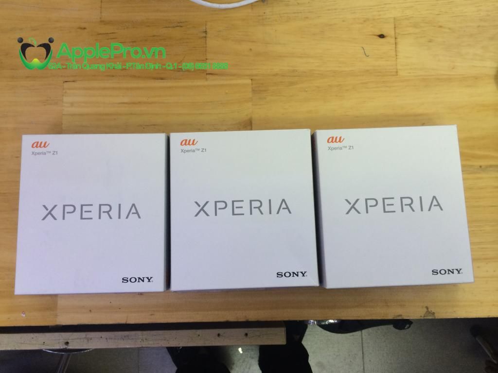 Xperia Z1 au docomo SOL23 mầu tím đen trắng 32gb giá tốt - 1