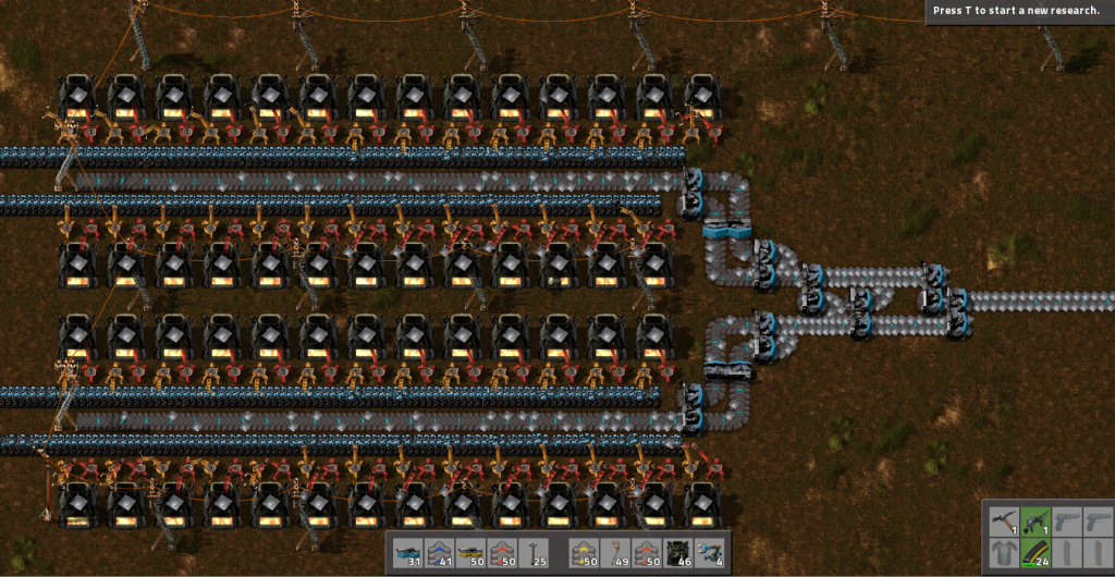Factorio change research