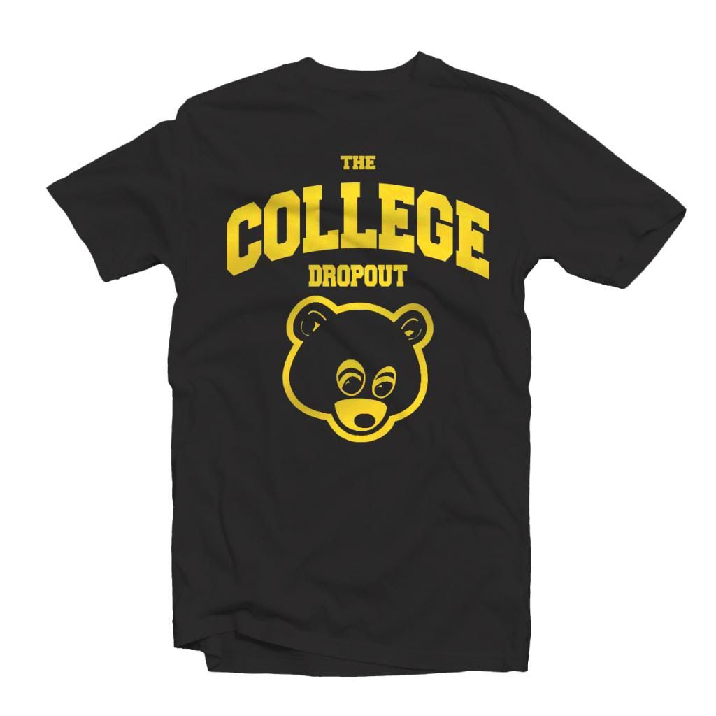 The College Dropout T Shirt 1045 – Kanye West Music Hip Hop Rap R B ...