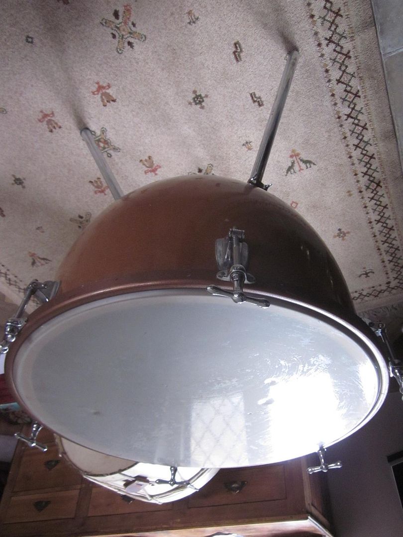 Lovely Large Kettle/Timpani Drum Made in England 'New Era' Copper