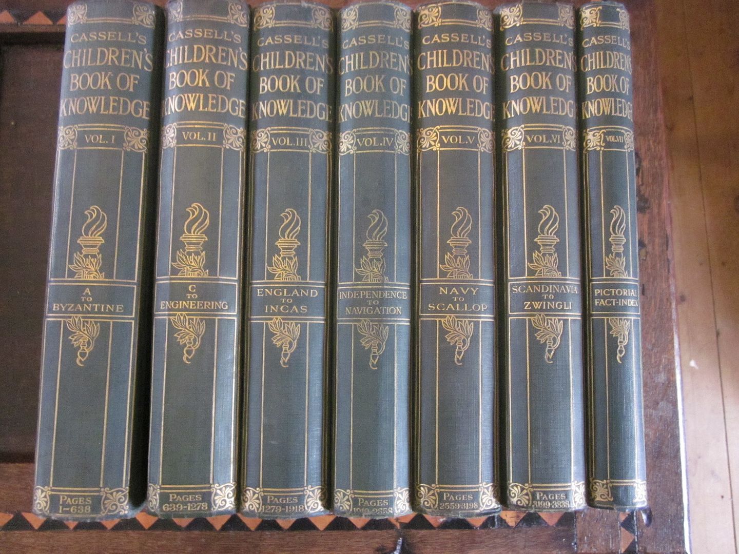 Complete Set of Old Vintage Books 'Cassell's Children's Book of