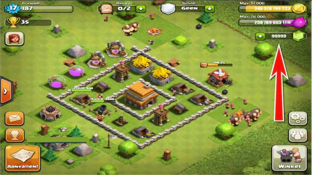 The actual Clash of Clans hack